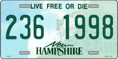 NH license plate 2361998