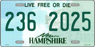 NH license plate 2362025