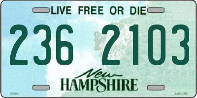 NH license plate 2362103