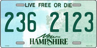 NH license plate 2362123