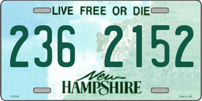 NH license plate 2362152