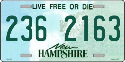 NH license plate 2362163