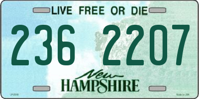 NH license plate 2362207