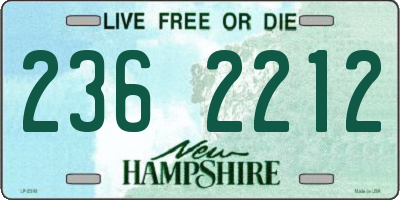 NH license plate 2362212