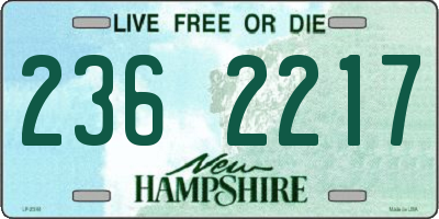NH license plate 2362217