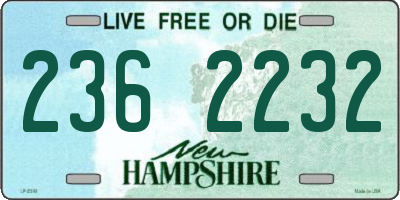 NH license plate 2362232