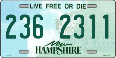 NH license plate 2362311