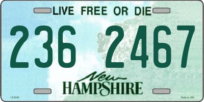 NH license plate 2362467