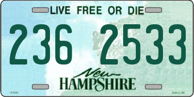 NH license plate 2362533