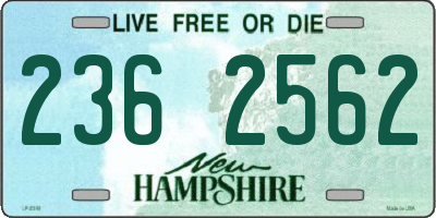 NH license plate 2362562