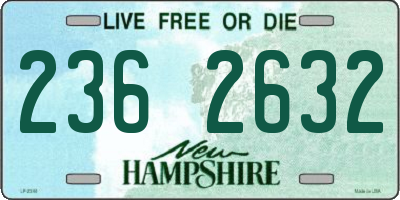 NH license plate 2362632