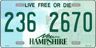 NH license plate 2362670