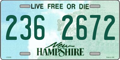 NH license plate 2362672