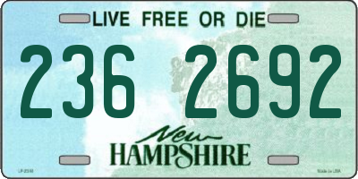 NH license plate 2362692