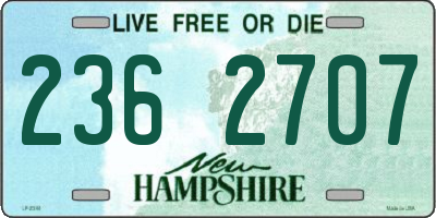 NH license plate 2362707