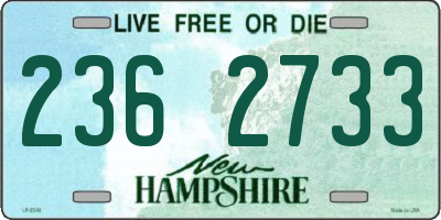NH license plate 2362733