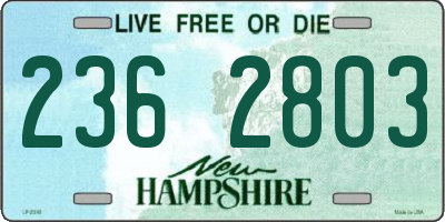 NH license plate 2362803