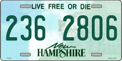 NH license plate 2362806