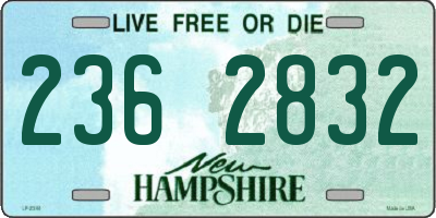 NH license plate 2362832