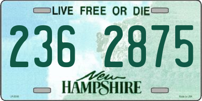 NH license plate 2362875
