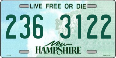 NH license plate 2363122