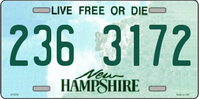 NH license plate 2363172