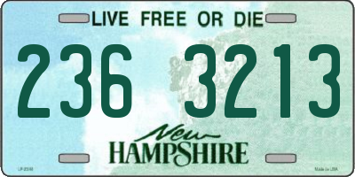 NH license plate 2363213