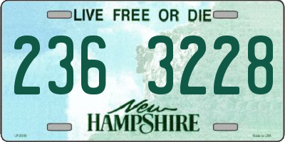 NH license plate 2363228