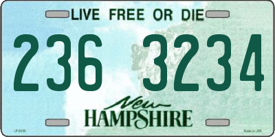NH license plate 2363234