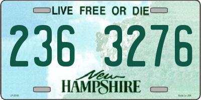 NH license plate 2363276
