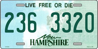 NH license plate 2363320