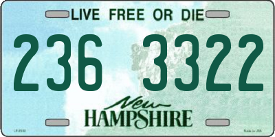 NH license plate 2363322