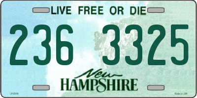 NH license plate 2363325