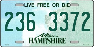 NH license plate 2363372