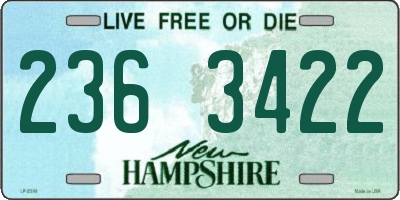NH license plate 2363422