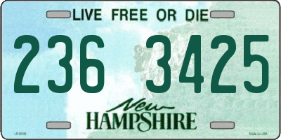 NH license plate 2363425