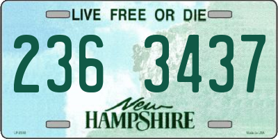 NH license plate 2363437