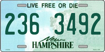 NH license plate 2363492