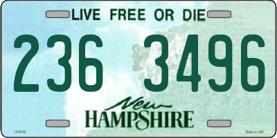 NH license plate 2363496