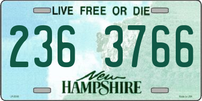 NH license plate 2363766
