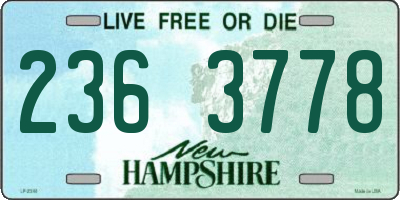NH license plate 2363778