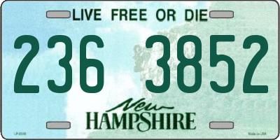 NH license plate 2363852