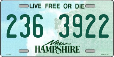 NH license plate 2363922