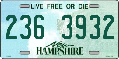NH license plate 2363932