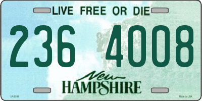 NH license plate 2364008
