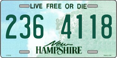 NH license plate 2364118
