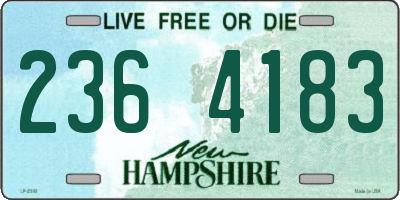 NH license plate 2364183