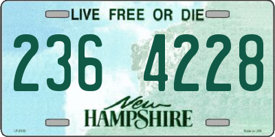 NH license plate 2364228