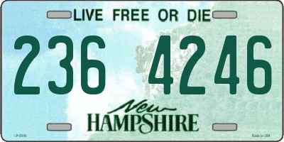 NH license plate 2364246