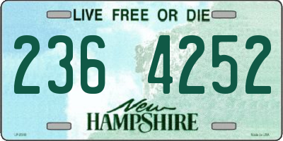 NH license plate 2364252